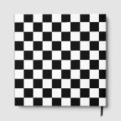 Classic black checkerboard gastenboek (Achterkant)