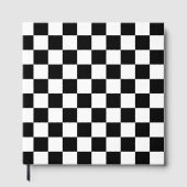 Classic black checkerboard gastenboek (Voorkant)