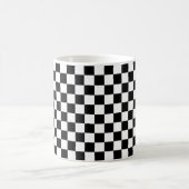 Classic black checkerboard koffiemok (Center)