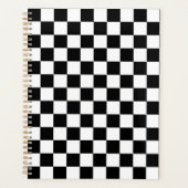 Classic black checkerboard planner (Voorkant)