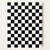 Classic black checkerboard planner (Achterkant)