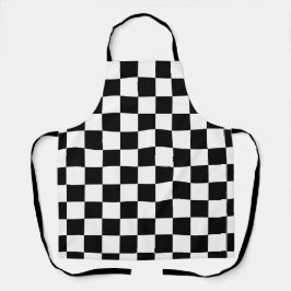 Classic black checkerboard schort