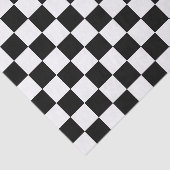 Classic black checkerboard tissuepapier (Detail)