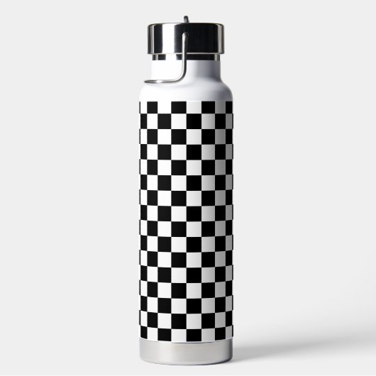 Classic black checkerboard waterfles (Rechts)