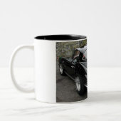 Classic Black Corvette Split Window Tweekleurige Koffiemok (Links)