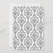 Classic Black Damask Nurse afstuderen RN BSN Kaart (Achterkant)