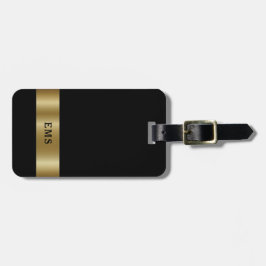 Classic Black en Gold Bagagelabel