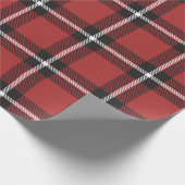 Classic Black en Red Holiday Pset Cadeaupapier (Hoek)