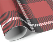 Classic Black en Red Holiday Pset Cadeaupapier (Rol Hoek)