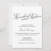 Classic Black en White Cookie Exchange nodigt uit Kaart (Voorkant)