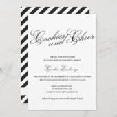 Classic Black en White Cookie Exchange nodigt uit Kaart (Voorkant / Achterkant)