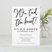 Classic Black en White Elopement Reception (Staand voorkant)