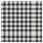 Classic Black en White Gingham Block Pattern Stof (Swatch)