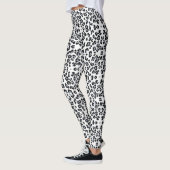 Classic Black en White Leopard Print Leggings (Links)