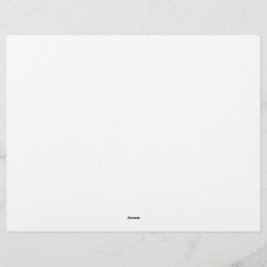 Classic Black en White Modern Monogram Notitieblok Briefhoofd (Achterkant)