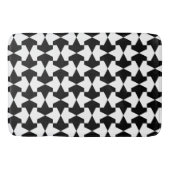 Classic Black en White Muslim Mamluks Pattern Badmat (Voorkant)