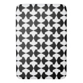 Classic Black en White Muslim Mamluks Pattern Badmat (Voorkant Verticaal)
