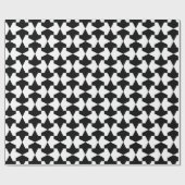 Classic Black en White Muslim Mamluks Pattern Cadeaupapier (Vlak)