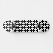 Classic Black en White Muslim Mamluks Pattern Skateboard (Horizontaal)