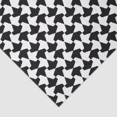 Classic Black en White Muslim Mamluks Pattern Tissuepapier (Detail)