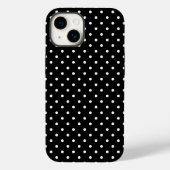 Classic Black en White Polka Dot Pattern 14 Case-Mate iPhone Case (Achterkant)