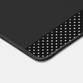 Classic Black en White Polka Dot Pattern Bureaumat (Hoek)