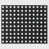 Classic Black en white polka punts cadeauomslag Cadeaupapier (Vlak)