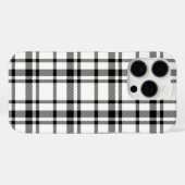 Classic Black en White Tartan Pattern Case-Mate iPhone Case (Achterkant (horizontaal))