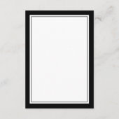 Classic Black Frame Wedding Details QR Code Informatiekaartje (Achterkant)