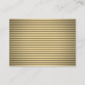 Classic Black & Gold Border Large Elegant Escort / Plaatskaartje (Achterkant)