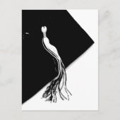 Classic Black Graduation Cap en Tassel Briefkaart (Voorkant)