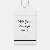 Classic Black "Hartelijk dank" CadeauLabels (Achterkant)