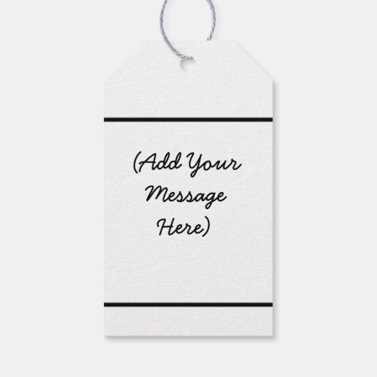 Classic Black "Hartelijk dank" CadeauLabels (Achterkant)