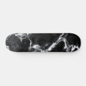 Classic Black Marble grijs wit personaliseert dij Persoonlijk Skateboard (Horizontaal)