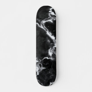 Classic Black Marble grijs wit personaliseert dij Persoonlijk Skateboard