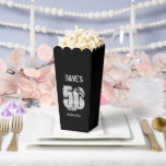 Classic Black Modern Any Age 50ste verjaardagsfees Bedankdoosjes<br><div class="desc">Klassieke Black Modern Any Age 50ste verjaardag Party Favoriet Boxes</div>