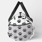 Classic Black Paw Print White Monogram Personalize Plunjezak