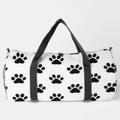 Classic Black Paw Print White  Plunjezak (Achterkant)