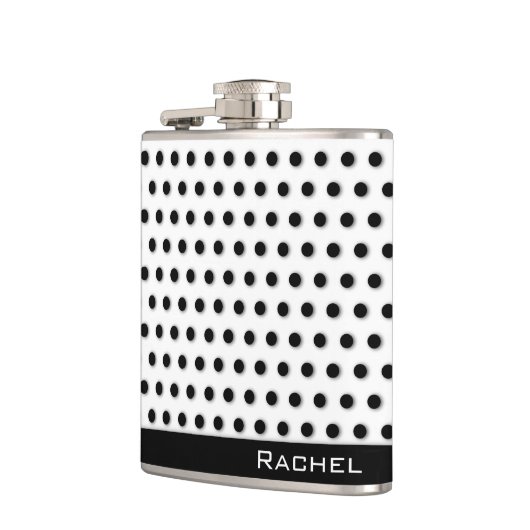 Classic Black Polkadot Pattern Heupfles (Links)