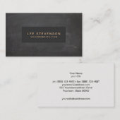 Classic  Black Rustic Visitekaartje (Voorkant / Achterkant)