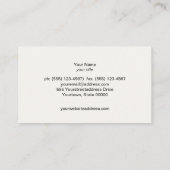 Classic Black Rustic Visitekaartje (Achterkant)