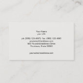 Classic  Black Rustic Visitekaartje (Achterkant)