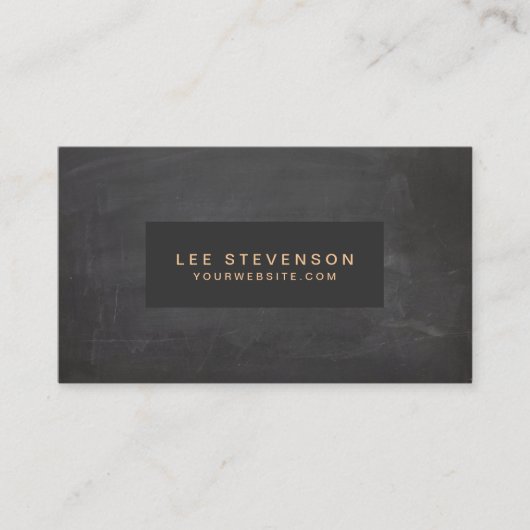 Classic  Black Rustic Visitekaartje (Voorkant)