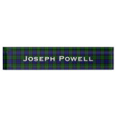 Classic Black Watch Custom Desk Naambordje (Voorkant)