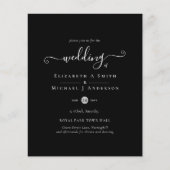 Classic Black White Budget Weddenation (Voorkant)