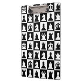 Classic Black & White Chessboard Pattern Klembord (Links)