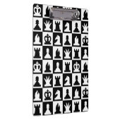 Classic Black & White Chessboard Pattern Klembord (Rechts)