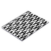 Classic Black & White Chessboard Pattern Notitieboek (Linkerzijde)