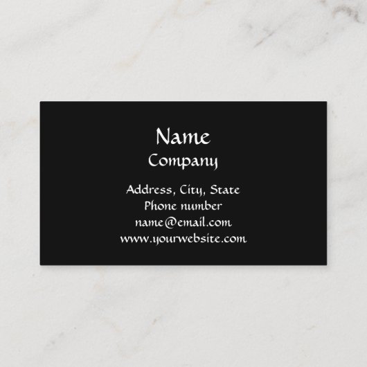 Classic Black White Chevron Stripe Monogram Visitekaartje (Achterkant)