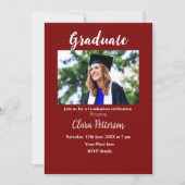 Classic Black White Class Toevoegen Jaar Scho afst Aankondiging (Voorkant)